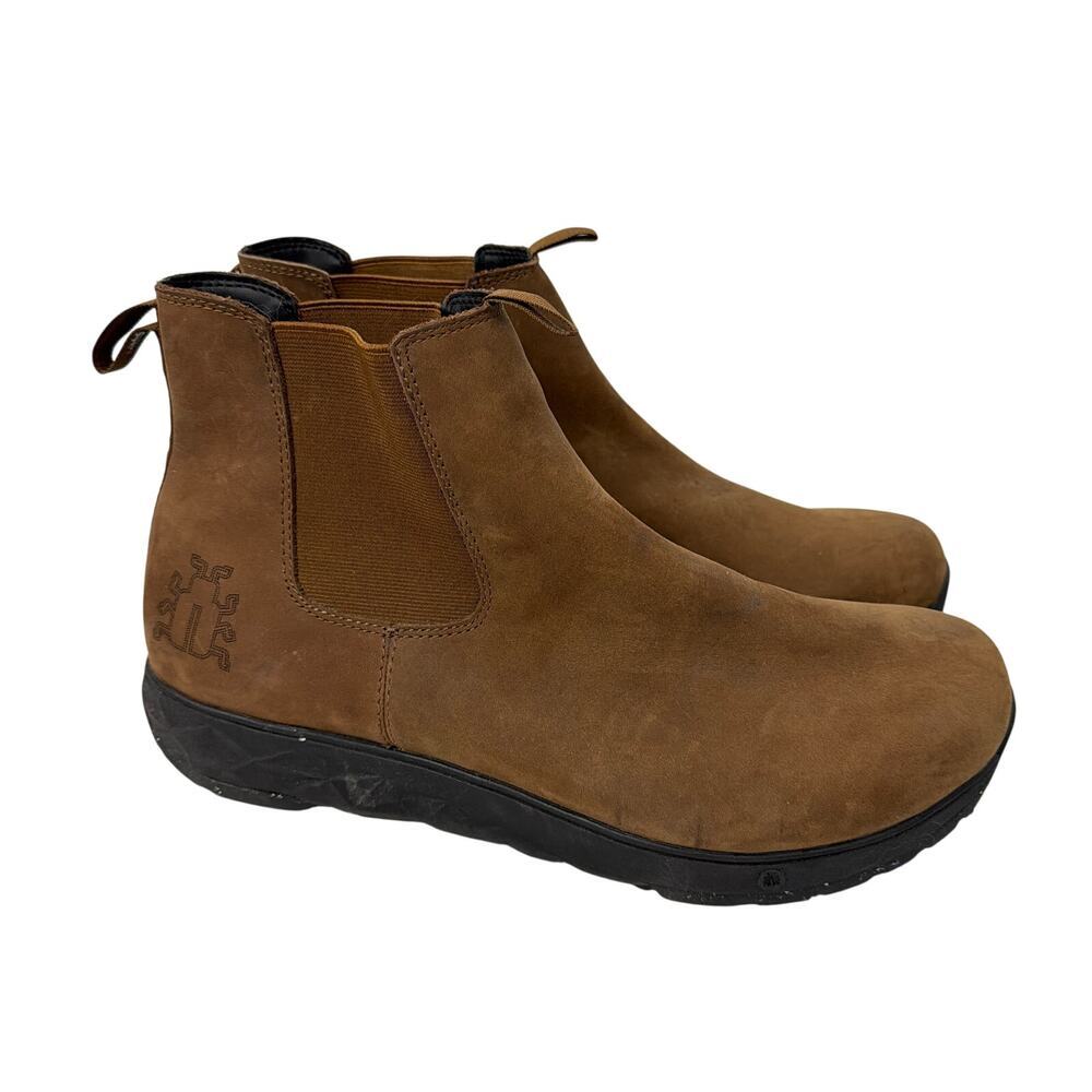 Icebug Boots Mens 13 Wander BUGrip Chelsea Brown Leather Snow